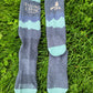 Socks - Grey and Green Recover Brand, Made in NC From Recycled Materials (USA)